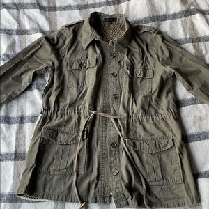 Army green/brownish jacket